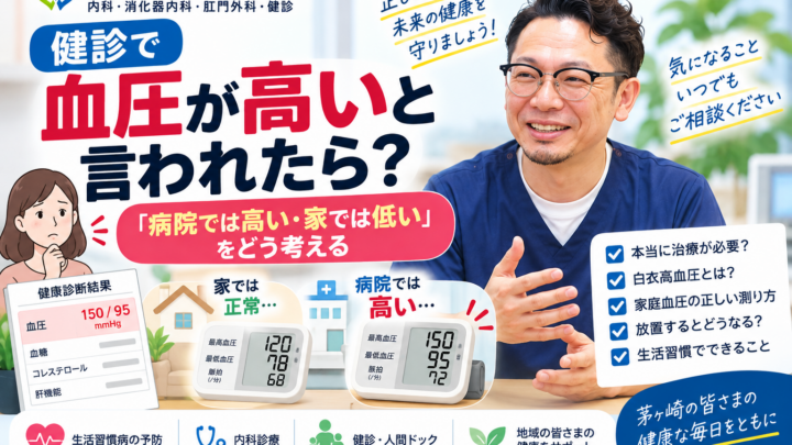 健診で血圧が高いと言われたら？「病院では高い・家では低い」をどう考える