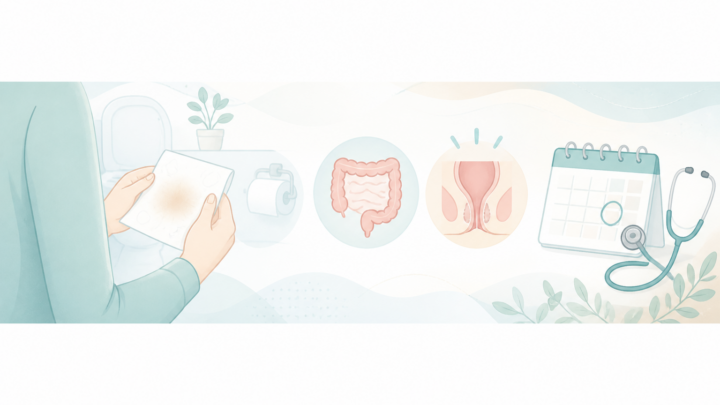 便に血がついたら痔？様子を見てよい場合と受診の目安