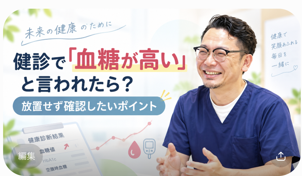 健診で「血糖が高い」と言われたら？放置せず確認したいポイント