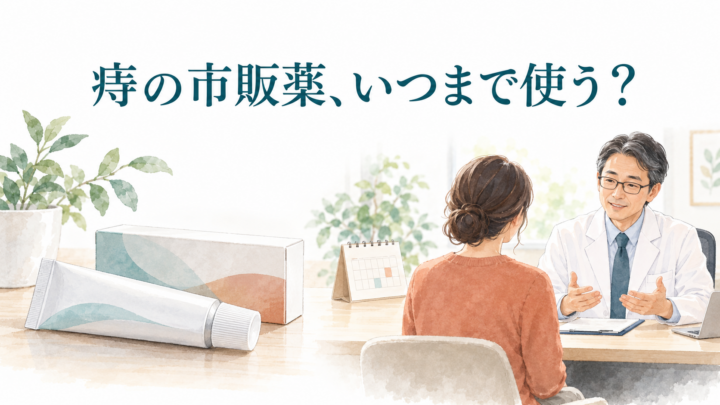 痔の市販薬はいつまで使う？改善しないときの受診目安と注意点
