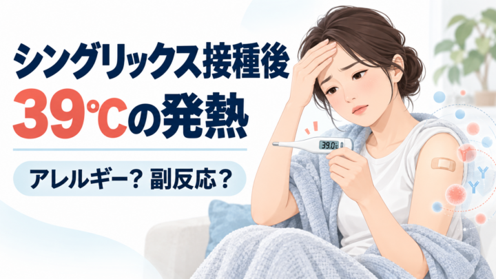 シングリックス翌日に39℃の発熱｜アレルギー？副反応？受診の目安